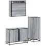 Set de muebles de baño 3 pzas madera contrachapada gris sonoma von , Badezimmermöbel - Ref: Foro24-3300993, Preis: 274,82 €, ...