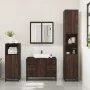 Set de muebles baño 3 pzas madera contrachapada roble marrón de , Muebles de baño - Ref: Foro24-3300964, Precio: 255,30 €, De...