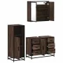 Set de muebles baño 3 pzas madera contrachapada roble marrón de , Muebles de baño - Ref: Foro24-3300964, Precio: 255,30 €, De...
