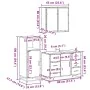 Set de muebles baño 3 pzas madera contrachapada roble marrón de , Muebles de baño - Ref: Foro24-3300964, Precio: 255,30 €, De...