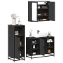 Juego de muebles de baño 3 pzas madera contrachapada negro by , Bathroom furniture - Ref: Foro24-3300970, Price: 229,85 €, Di...