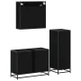 Juego de muebles de baño 3 pzas madera contrachapada negro by , Bathroom furniture - Ref: Foro24-3300970, Price: 229,85 €, Di...