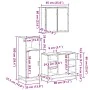 Juego de muebles de baño 3 pzas madera contrachapada negro by , Bathroom furniture - Ref: Foro24-3300970, Price: 229,85 €, Di...