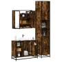 Set de muebles baño 3 pzas madera contrachapada roble ahumado von , Badezimmermöbel - Ref: Foro24-3301092, Preis: 289,72 €, R...