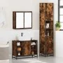 Set de muebles baño 3 pzas madera contrachapada roble ahumado von , Badezimmermöbel - Ref: Foro24-3301092, Preis: 289,72 €, R...