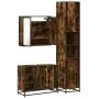 Set de muebles baño 3 pzas madera contrachapada roble ahumado von , Badezimmermöbel - Ref: Foro24-3301092, Preis: 289,72 €, R...