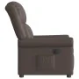 Sillón reclinable eléctrico cuero sintético marrón brillante de , Sillones - Ref: Foro24-3303415, Precio: 230,96 €, Descuento: %
