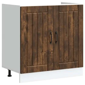 Mueble bajo fregadero Lucca madera contrachapada roble ahumado von , Küchenschränke - Ref: Foro24-853692, Preis: 78,96 €, Rab...