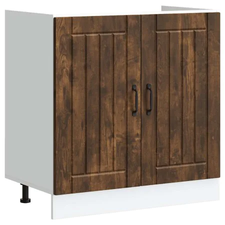 Mueble bajo fregadero Lucca madera contrachapada roble ahumado von , Küchenschränke - Ref: Foro24-853692, Preis: 78,96 €, Rab...