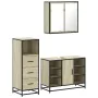 Set de muebles de baño 3 pzas madera contrachapada roble Sonoma von , Badezimmermöbel - Ref: Foro24-3301031, Preis: 228,10 €,...