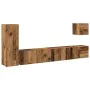 Conjunto de mueble de TV 5 piezas montado la pared madera vieja by , TV Furniture - Ref: Foro24-3329199, Price: 158,64 €, Dis...