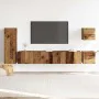Conjunto de mueble de TV 5 piezas montado la pared madera vieja by , TV Furniture - Ref: Foro24-3329199, Price: 158,64 €, Dis...