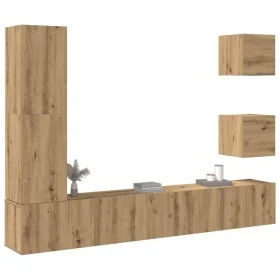 Mueble para TV de pared madera contrachapada artesanal 5 piezas by , TV Furniture - Ref: Foro24-3329202, Price: 183,84 €, Dis...