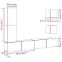 Mueble para TV de pared madera contrachapada artesanal 5 piezas by , TV Furniture - Ref: Foro24-3329202, Price: 183,54 €, Dis...
