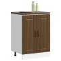 Panel para lavavajillas Lucca madera contrachapada roble marrón by , Kitchen cabinets - Ref: Foro24-853684, Price: 84,64 €, D...