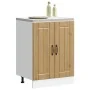 Mueble bajo para fregadero Lucca madera artesanal de roble von , Küchenschränke - Ref: Foro24-853686, Preis: 88,49 €, Rabatt: %
