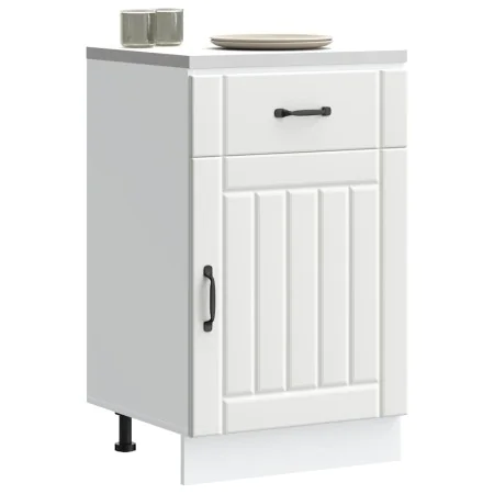 Mueble bajo de cocina Lucca madera de ingeniería blanca by , Kitchen cabinets - Ref: Foro24-853717, Price: 93,75 €, Discount: %