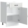 Mueble bajo de cocina Lucca madera de ingeniería blanca by , Kitchen cabinets - Ref: Foro24-853717, Price: 93,75 €, Discount: %
