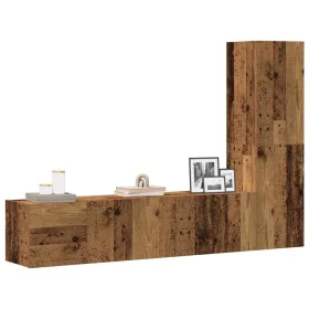 Muebles de TV de pared 3 uds madera vieja madera de ingeniería by , TV Furniture - Ref: Foro24-3328961, Price: 136,21 €, Disc...