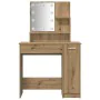 Juego de tocador con LED madera artesanal de roble by , Bedroom Dressers - Ref: Foro24-3329186, Price: 150,43 €, Discount: %