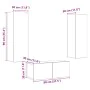Muebles de TV de pared 3 uds madera vieja madera de ingeniería von , TV-Möbel - Ref: Foro24-3328963, Preis: 131,26 €, Rabatt: %