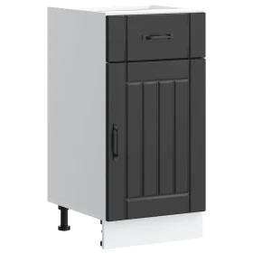 Mueble bajo de cocina Lucca madera ingeniería negra by , Kitchen cabinets - Ref: Foro24-853708, Price: 76,33 €, Discount: %