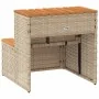 Escalón bañera hidromasaje beige 50x50x50,5 cm ratán sintético de , Accesorios para piscinas y spa - Ref: Foro24-4103942, Pre...