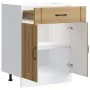 Mueble bajo de cocina Lucca roble artesanal de , Armarios de cocina - Ref: Foro24-853736, Precio: 92,32 €, Descuento: %