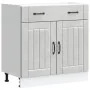 Mueble bajo de cocina Lucca madera contrachapada gris cemento de , Armarios de cocina - Ref: Foro24-853741, Precio: 107,41 €,...