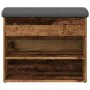Banco zapatero madera de ingeniería madera vieja 62x32x50 cm by , Benches for halls and storage - Ref: Foro24-857629, Price: ...