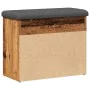 Banco zapatero madera de ingeniería madera vieja 62x32x50 cm by , Benches for halls and storage - Ref: Foro24-857629, Price: ...