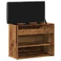 Banco zapatero madera de ingeniería madera vieja 62x32x50 cm by , Benches for halls and storage - Ref: Foro24-857629, Price: ...