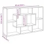 Estantería pared madera ingeniería roble artesanal 85x16x52,5cm by , Closets and storage - Ref: Foro24-857014, Price: 47,35 €...