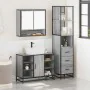 Set de muebles de baño 3 pzas madera contrachapada gris sonoma de , Muebles de baño - Ref: Foro24-3301183, Precio: 260,60 €, ...