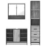 Set de muebles de baño 3 pzas madera contrachapada gris sonoma de , Muebles de baño - Ref: Foro24-3301183, Precio: 260,60 €, ...