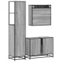 Set de muebles de baño 3 pzas madera contrachapada gris sonoma de , Muebles de baño - Ref: Foro24-3301183, Precio: 260,60 €, ...
