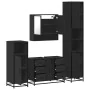 Juego de muebles de baño 4 pzas madera contrachapada negro von , Badezimmermöbel - Ref: Foro24-3301230, Preis: 462,72 €, Raba...