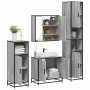 Set de muebles de baño 4 pzas madera contrachapada gris sonoma de , Muebles de baño - Ref: Foro24-3301188, Precio: 358,05 €, ...