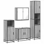 Set de muebles de baño 4 pzas madera contrachapada gris sonoma de , Muebles de baño - Ref: Foro24-3301188, Precio: 358,05 €, ...
