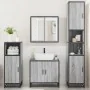 Set de muebles de baño 4 pzas madera contrachapada gris sonoma de , Muebles de baño - Ref: Foro24-3301188, Precio: 358,05 €, ...