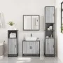 Set de muebles de baño 4 pzas madera contrachapada gris sonoma de , Muebles de baño - Ref: Foro24-3301188, Precio: 358,05 €, ...