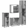 Set de muebles de baño 4 pzas madera contrachapada gris sonoma de , Muebles de baño - Ref: Foro24-3301188, Precio: 358,05 €, ...