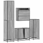 Set de muebles de baño 4 pzas madera contrachapada gris sonoma de , Muebles de baño - Ref: Foro24-3301188, Precio: 358,05 €, ...