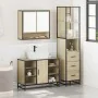 Set de muebles de baño 3 pzas madera contrachapada roble sonoma von , Badezimmermöbel - Ref: Foro24-3301181, Preis: 256,25 €,...