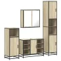 Juego de muebles de baño 4 pzas contrachapada roble sonoma von , Badezimmermöbel - Ref: Foro24-3301211, Preis: 400,56 €, Raba...