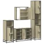 Juego de muebles de baño 4 pzas contrachapada roble sonoma von , Badezimmermöbel - Ref: Foro24-3301211, Preis: 400,56 €, Raba...