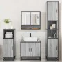 Set de muebles de baño 4 pzas madera contrachapada gris sonoma von , Badezimmermöbel - Ref: Foro24-3301218, Preis: 354,91 €, ...
