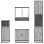 Set de muebles de baño 4 pzas madera contrachapada gris sonoma von , Badezimmermöbel - Ref: Foro24-3301218, Preis: 354,91 €, ...