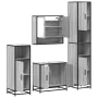 Set de muebles de baño 4 pzas madera contrachapada gris sonoma von , Badezimmermöbel - Ref: Foro24-3301218, Preis: 354,91 €, ...