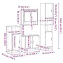 Set de muebles de baño 4 pzas madera contrachapada gris sonoma von , Badezimmermöbel - Ref: Foro24-3301218, Preis: 354,91 €, ...